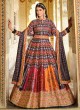 Floral Multi Print Designer Anarkali Suit For Wedding